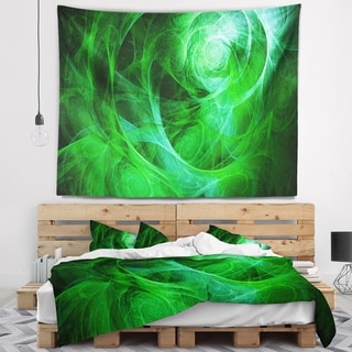 Designart 'Green Stormy Sky Texture' Abstract Wall Tapestry - Bed Bath ...