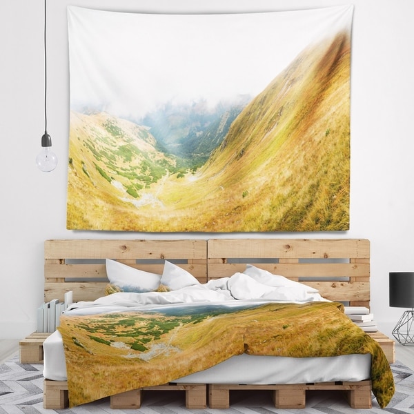 Designart 'View from Volovec at Tatras' Landscape Wall Tapestry