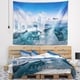 Designart 'Blue Ice and Off road Cars' Landscape Wall Tapestry - Bed ...