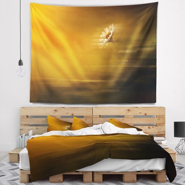 Designart 'Motion Blurred Wild Flower Impression' Floral Wall Tapestry