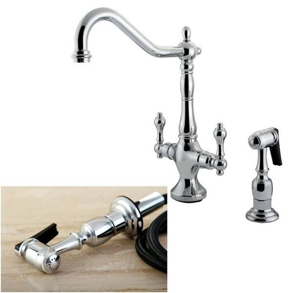 Dallas Lever Handle Kitchen Faucet with Sprayer