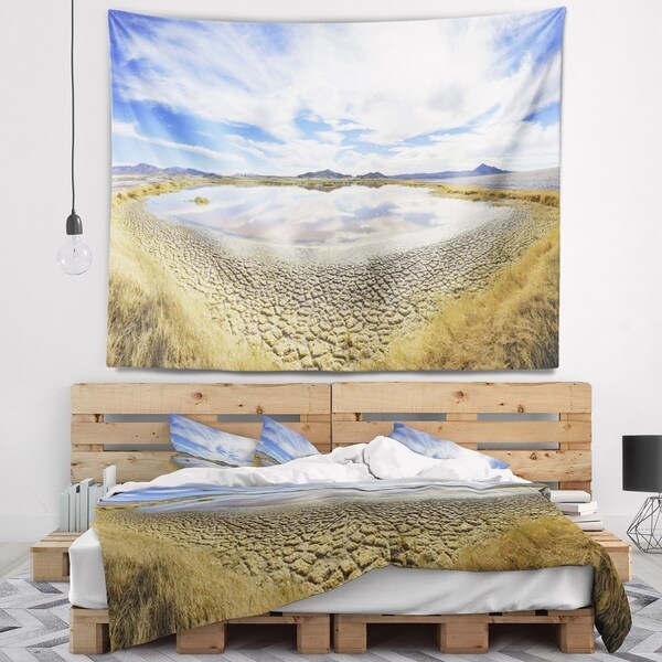 Designart 'Beautiful Grimshaw Lake' Landscape Wall Tapestry