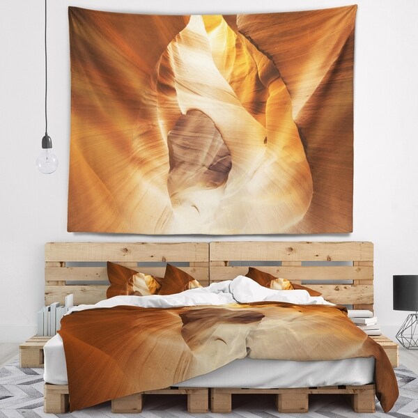 Designart 'Inside Antelope Canyon USA' Landscape Photo Wall Tapestry