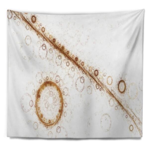 Designart Live Cell Protein Under Microscope Abstract Wall Tapestry Overstock 20926127