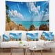 Designart 'Rocky Seychelles Island Panorama' Oversized Beach Wall ...