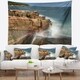 Designart 'Acadia National Park Coast' Oversized Beach Wall Tapestry ...