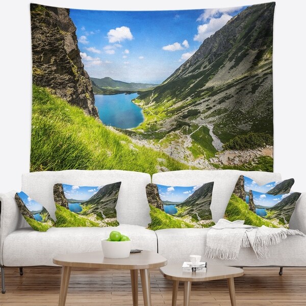 Designart 'Black Pond Gasienicowy' Landscape Photo Wall Tapestry