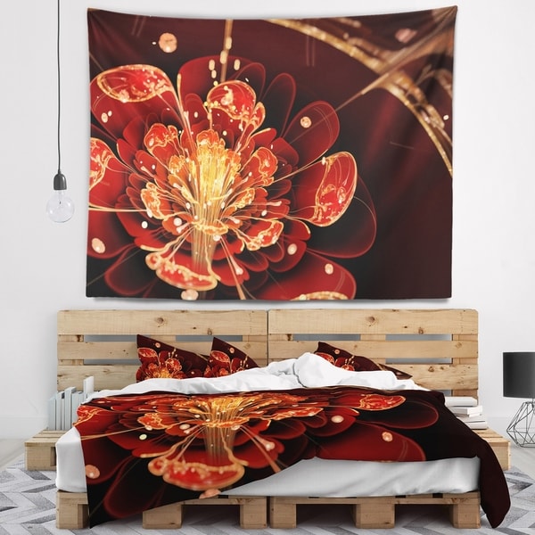 Red and gold discount tapestry