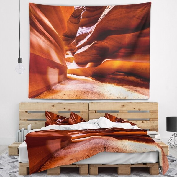 Designart 'Breathtaking Antelope Canyon' Landscape Photo Wall Tapestry