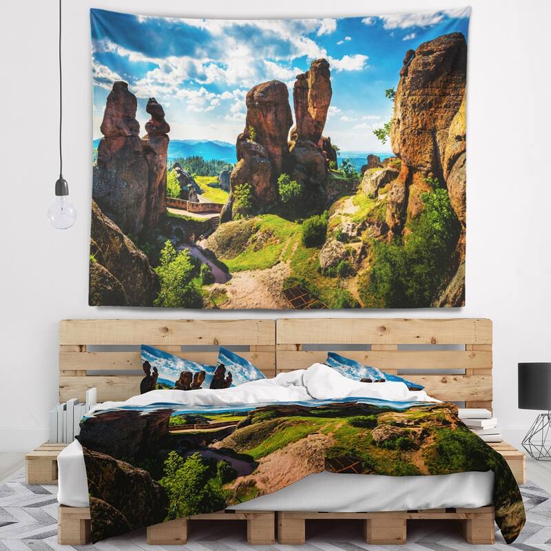 Designart 'Belogradchik City Fortress and Cliffs' Landscape Wall ...