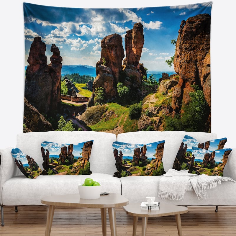 Designart 'Belogradchik City Fortress and Cliffs' Landscape Wall ...