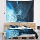 Designart 'Fractal 3D Blue Paint Splash' Contemporary Wall Tapestry ...