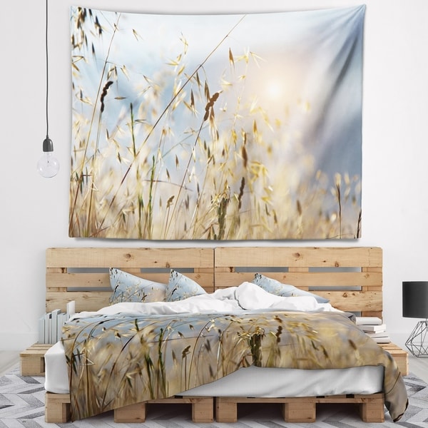 Designart 'Typical Tuscany Sunset Italy' Landscape Wall Tapestry