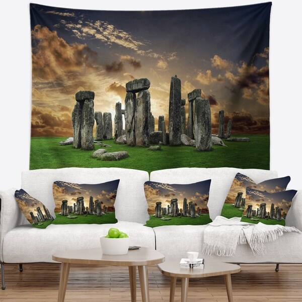 Designart 'Stonehenge' Landscape Photography Wall Tapestry