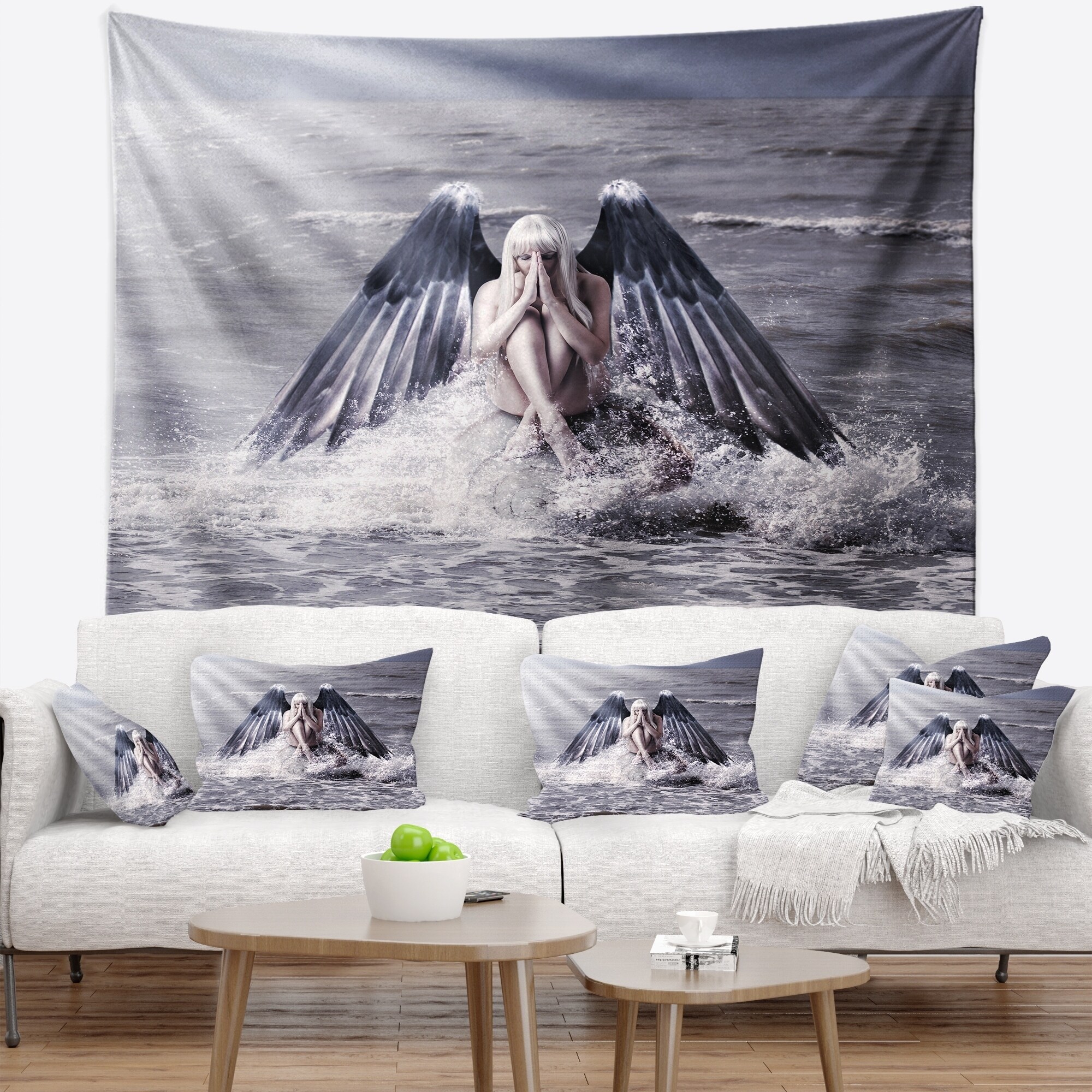 Angel wings online tapestry