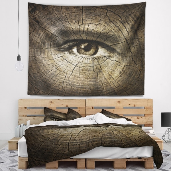 Designart 'Aging Eyes' Abstract Wall Tapestry