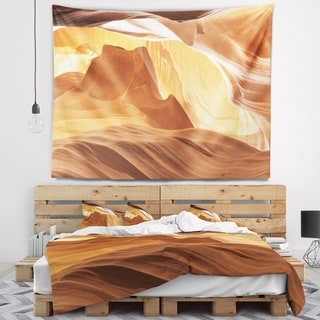 Designart TAP8778-80-68 Antelope Canyon with Light Rays Landscape Photography Blanket D/écor Art for Home and Office Wall Tapestry 80 in x Large x 68 in