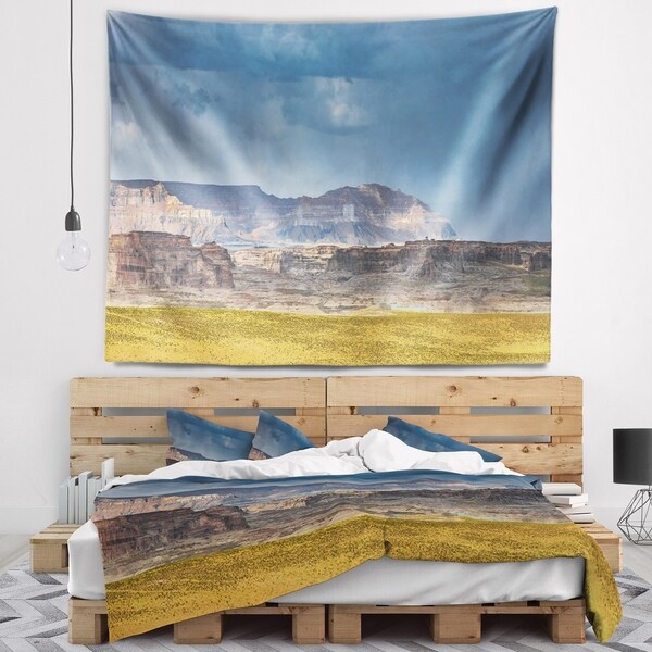 Designart 'Lake Powell Panorama' Landscape Wall Tapestry
