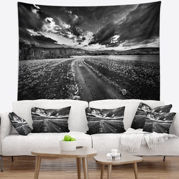 Handmade Tapestry Majestic Mountains Wall Decor Weaving Landscape