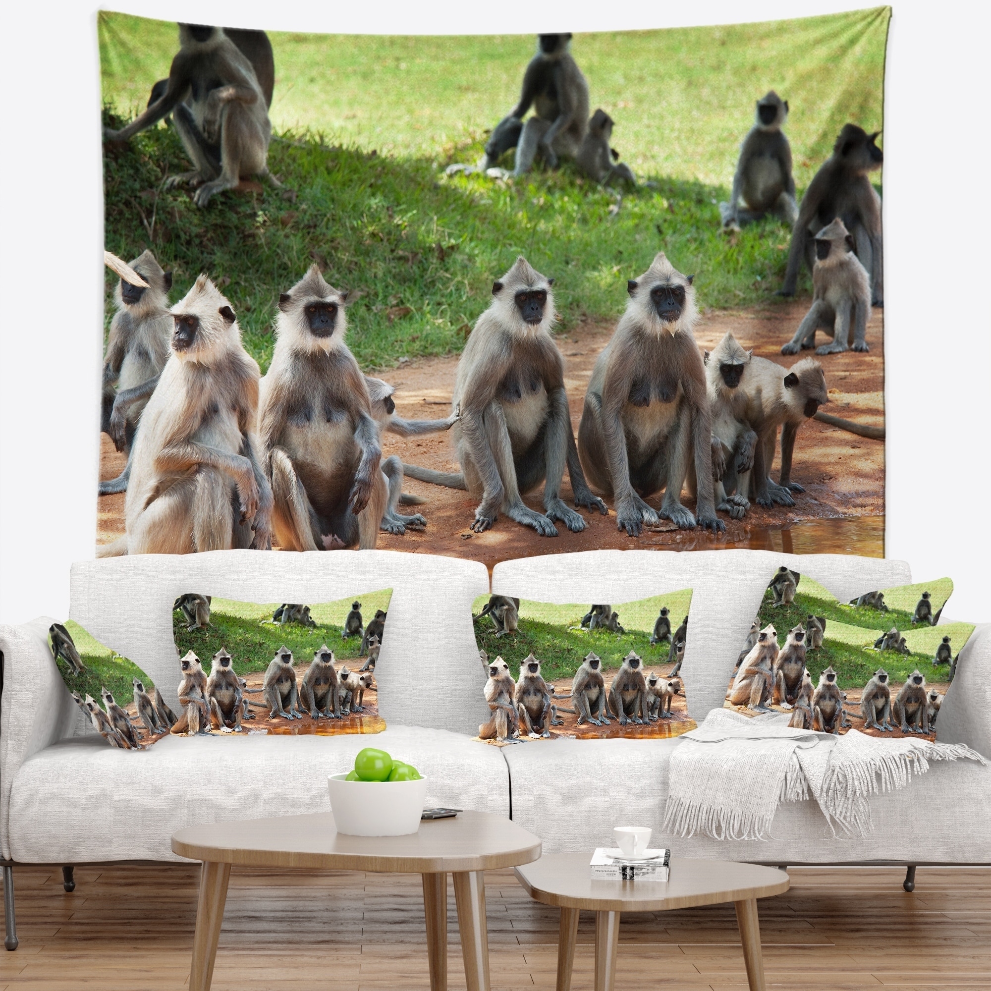 monkey tapestry