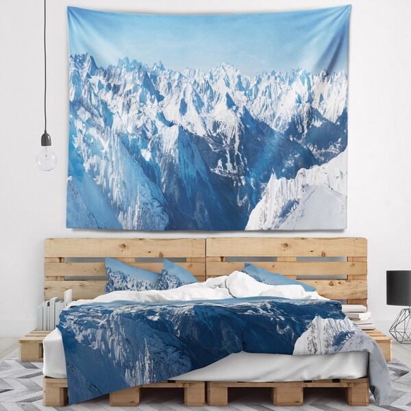 Designart 'French Alps Panorama' Photography Wall Tapestry