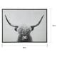 preview thumbnail 3 of 2, Pancho Framed Highland Cow Wall Art