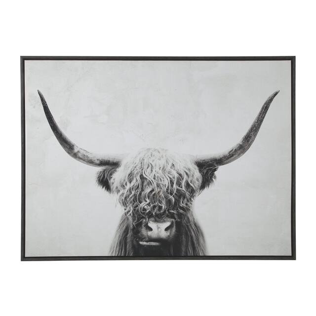 Pancho Framed Highland Cow Wall Art On Sale Overstock 20929164