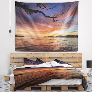 Designart 'Beautiful Sunset Beach In Phuket' Seashore Wall Tapestry ...