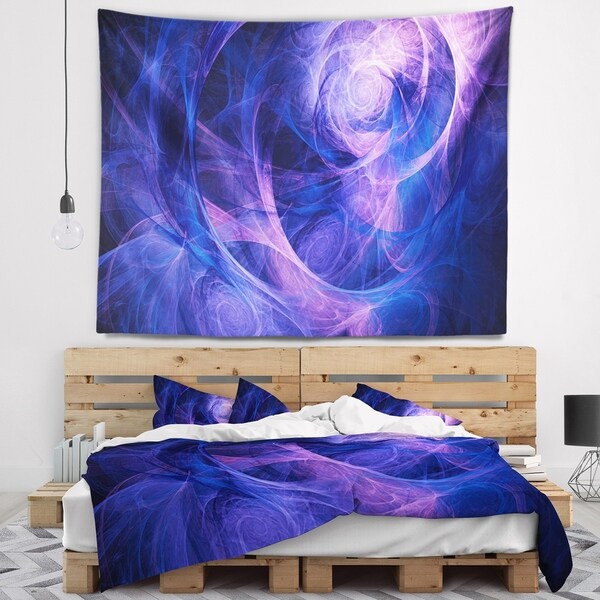 Designart 'Bright Blue Stormy Sky' Abstract Wall Tapestry