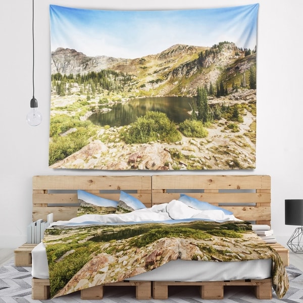 Designart 'Secret Lake at Albion Basin' Landscape Photography Wall Tapestry