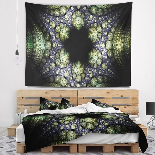 Designart 'Into the Center of Fraction' Abstract Wall Tapestry
