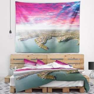 Designart 'Sydney Under Red Cloud' Cityscape Photo Wall Tapestry - Bed ...