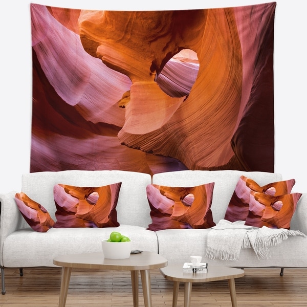 Designart 'Antelope Canyon Sandstone Waves' Landscape Photography Wall Tapestry