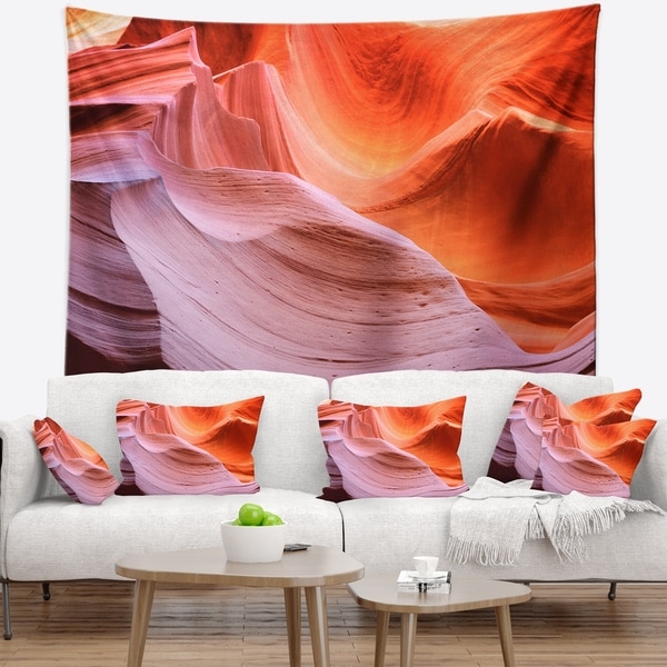 Designart 'Color Layers in Antelope Canyon' Landscape Photography Wall Tapestry