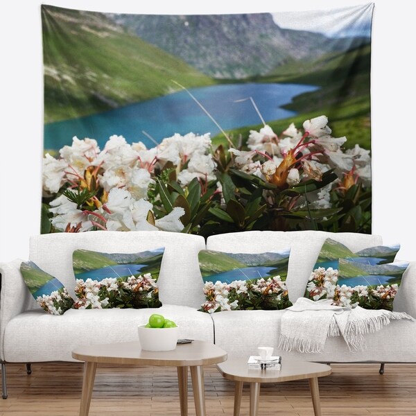 White flower online tapestry