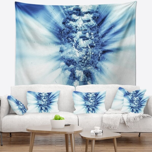 Light blue wall online tapestry