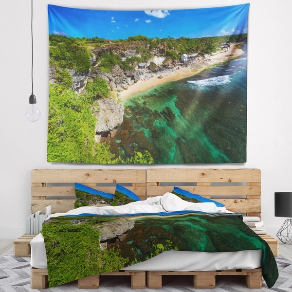 Designart 'Balangan Beach Bali Indonesia' Seascape Wall Tapestry