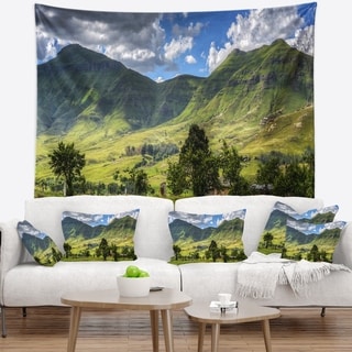 Designart Lesotho Mountains Panorama Landscape Wall Tapestry Overstock 20930884