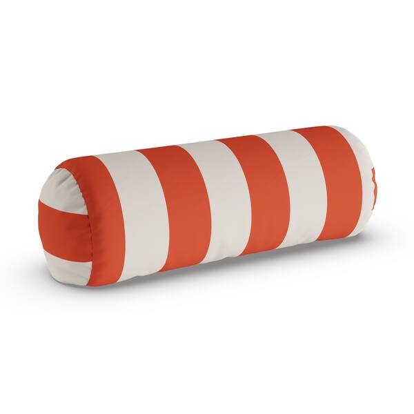 Shop Havenside Home Midland Outdoor Striped Bolster Pillow Free