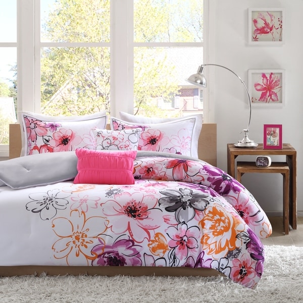 The Curated Nomad Stanyan Floral Microfiber 5-piece Comforter Set