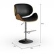 Strick & Bolton Lega Modern Adjustable Swivel Barstool - Thumbnail 4