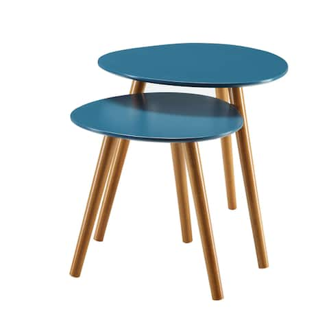 Buy Blue Nesting Tables Coffee Console Sofa End Tables