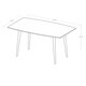 Carson Carrington Skara 60" Mid-Century Dining Table - 60 x 35 x 30H - Thumbnail 7
