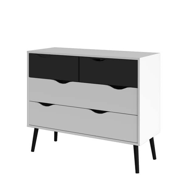 Shop Carson Carrington Kristiansund White Oak Wood 4 Drawer Chest