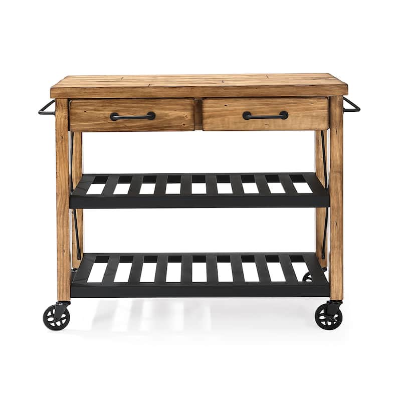 Crosley Roots Kitchen Cart - 42"W x 18"D x 36.75"H