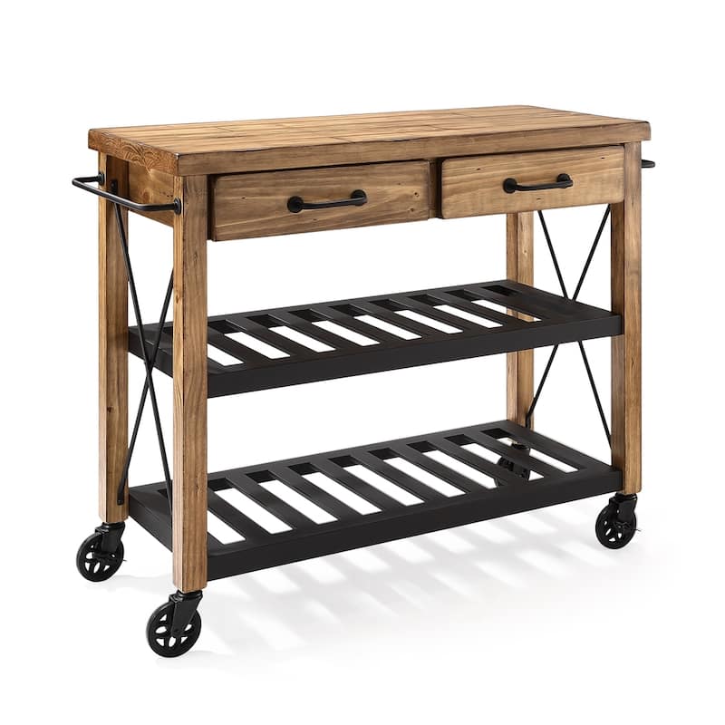 Crosley Roots Kitchen Cart - 42"W x 18"D x 36.75"H