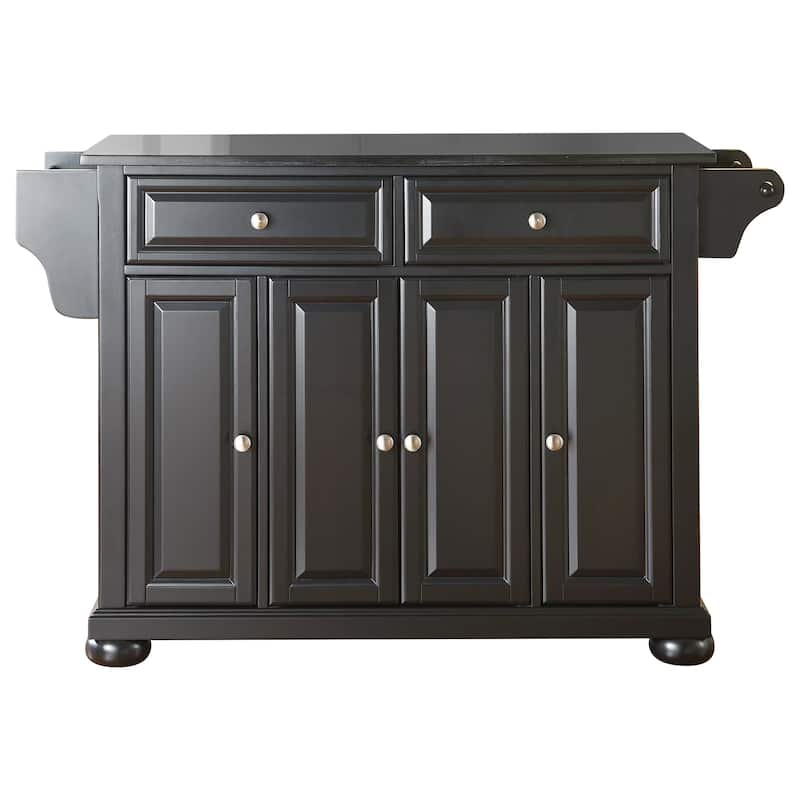 Crosley Alexandria Granite Top Full Size Kitchen Island/Cart - 18"d x 51.5"w x 34"h