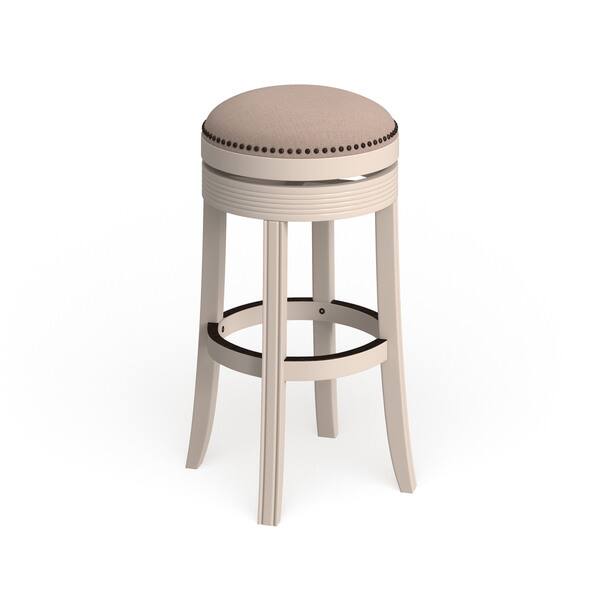 Copper Grove Curlew White Finished Wood Backless Swivel Bar Stool 18 W X 18 L X 30 H On Sale Overstock 20931627