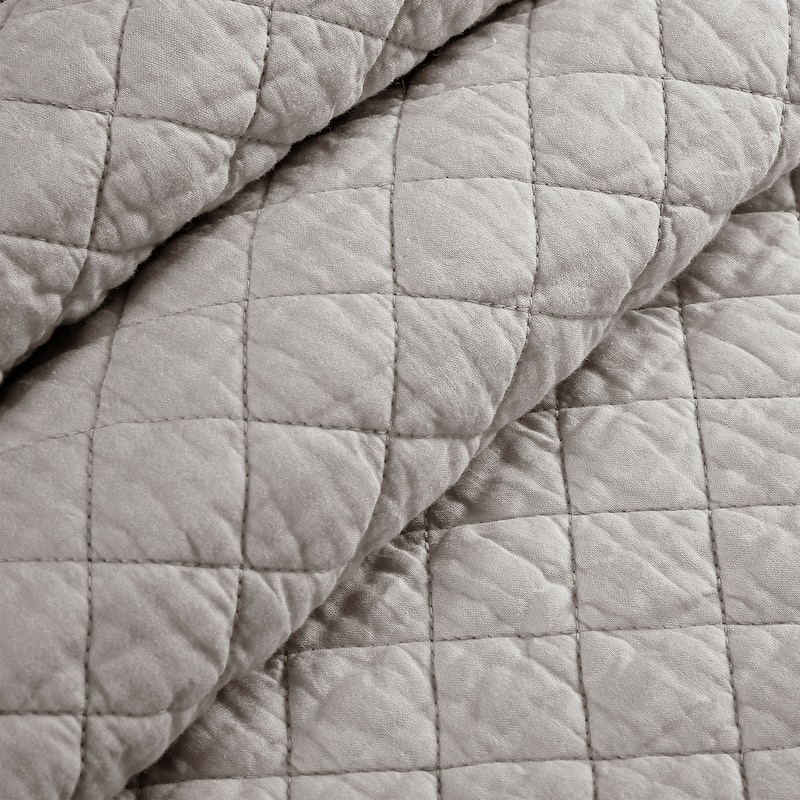 Copper Grove Balm Diamond Oversized Cotton 3-piece Quilt Set