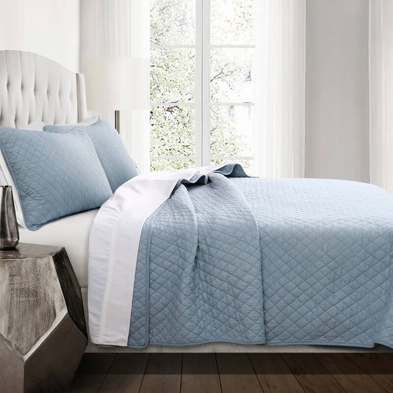 Copper Grove Balm Diamond Oversized Cotton 3-piece Quilt Set